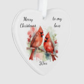 Customize Dated Cardinal to my Love (devant)