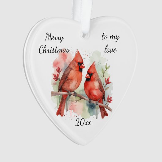 Customize Dated Cardinal to my Love (devant)