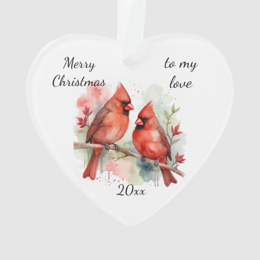 Customize Dated Cardinal to my Love (dos)