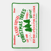 Customize Farm Fresh Christmas Trees For Sale Spandoek (Verticaal)