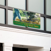 Customize Garden Rototilling Service Business  Spandoek (Buitenkant Gebouw)
