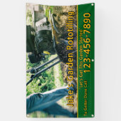 Customize Garden Rototilling Service Business  Spandoek (Verticaal)