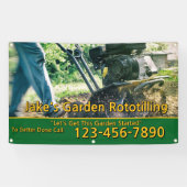 Customize Garden Rototilling Service Business  Spandoek (Horizontaal)