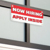 Customize Generic Now Hiring Apply Inside Spandoek (Buitenkant Gebouw)