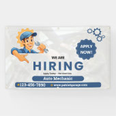 Customize Generic Now Hiring Auto Mechanic  Spandoek (Horizontaal)