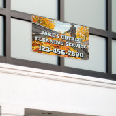 Customize Home Gutter Cleaning Business Promo Spandoek (Buitenkant Gebouw)