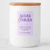 Customize Homemade label HM001_27rdv2 Voedselcontainer Etiket (Voorkant)