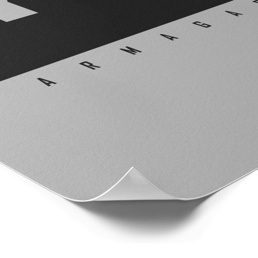 CUSTOMIZE IT Black and White Pop Art Cow Poster (Hoek)