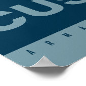 CUSTOMIZE IT Red White Blue Pop Art Cow Poster (Coin)