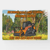 Customize Land Clearing Mulching Service Business Spandoek (Horizontaal)