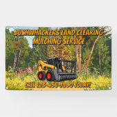 Customize Land Clearing Mulching Service Business  Spandoek (Horizontaal)