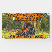 Customize Land Clearing Mulching Service Business Spandoek (Horizontaal)
