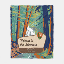 Customize Moran State Park Family Camping Adventur Fleece Deken