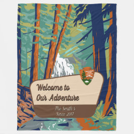 Customize Moran State Park Family Camping Adventur Fleece Deken