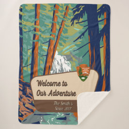 Customize Moran State Park Family Camping Adventur Sherpa Deken