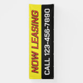 Customize Now Leasing Large Spandoek (Verticaal)