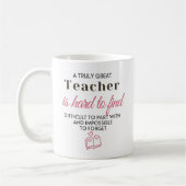 Customize personalized name teacher mug (Gauche)