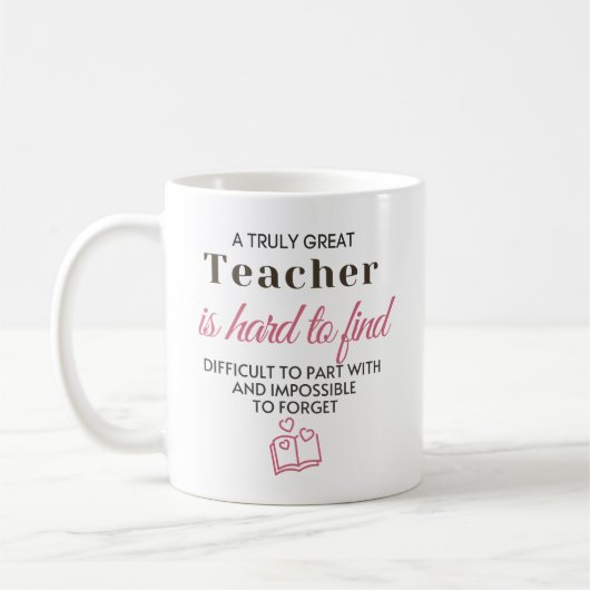 Customize personalized name teacher mug (Gauche)