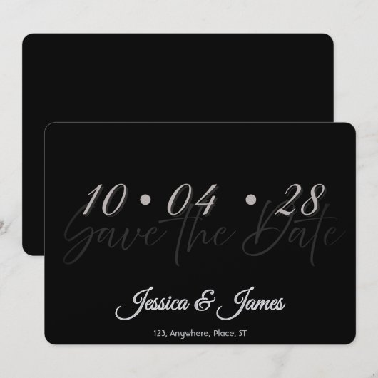Customize  Personalized Save the Date (Devant / Derrière)