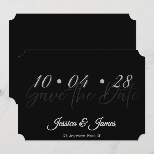 Customize  Personalized Save the Date (Devant / Derrière)