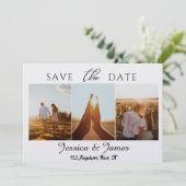Customize Photo Personalized Save the Date (Staand voorkant)