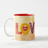 Customize Valentines Day How Do I Love Thee Mug Tweekleurige Koffiemok (Links)