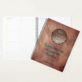 Customize Your Logo Horse Ranch Business Planner (Devant avec enveloppe)