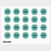 Customize Your Own Classic Round Stickers ! (Vel)