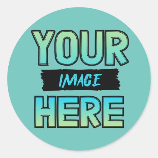 Customize Your Own Classic Round Stickers ! (Voorkant)