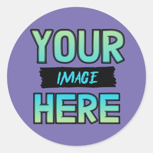 Customize Your Own Classic Round Stickers ! (Voorkant)