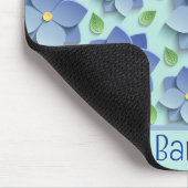 Customized 3 D Flowers In Blue Muismat (Hoek)