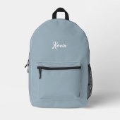 Customized backpack with initials of the name bedrukte rugzak (Voorkant)