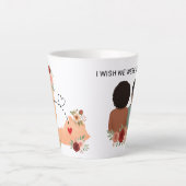 Customized Best Friends Figures & States Mug Latte Mok (Voorkant)