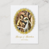 Customized Catholic Wedding Prayer Card Plaatskaartje (Voorkant)