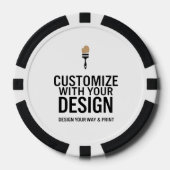 Customized Company Branded Custom Personalized Poker Chips (Voorkant)