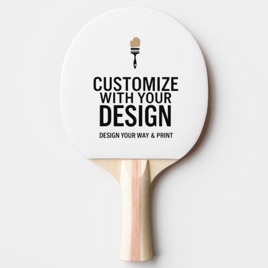 Customized Company Branded Custom Personalized  Tafeltennisbatje (Voorkant)