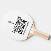 Customized Company Branded Custom Personalized Tafeltennisbatje (Zijkant)