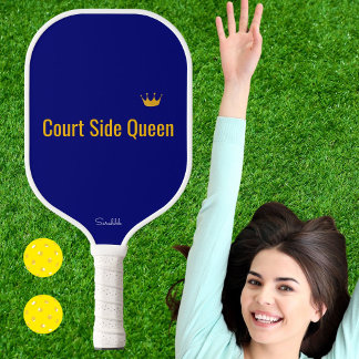 Customized Court Side Queen Pickleball Mom Gift Paddle