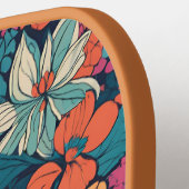 Customized Cute Floral Dark Flowers Pickleball Paddle (Links Detail)