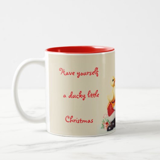 Customized Ducky Christmas Mug (Gauche)