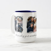 Customized Family 3 Photo Collage Gift Mug (Devant gauche)