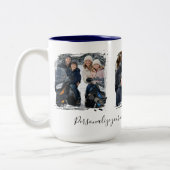 Customized Family 3 Photo Collage Gift Mug (Gauche)