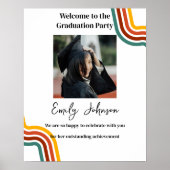 Customized Graduation Party Poster Boho (Devant)