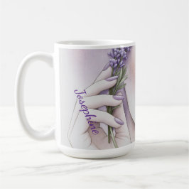 Customized Lavender Purple Woman Elegant Beauty  Koffiemok