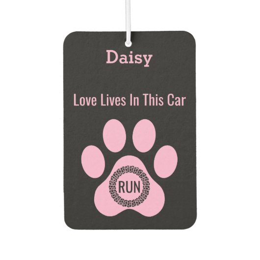 Customized Modern Daisy’s Paw Dog Love Funny Giftn Luchtverfrisser (Voorkant)