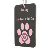 Customized Modern Daisy’s Paw Dog Love Funny Giftn Luchtverfrisser (Links)