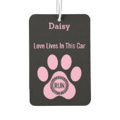 Customized Modern Daisy’s Paw Dog Love Funny Giftn Luchtverfrisser (Achterkant)