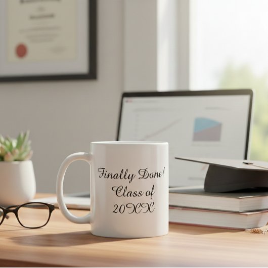 Customized mug with personalized text