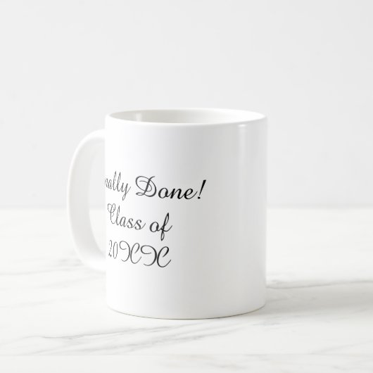 Customized mug with personalized text (Devant gauche)