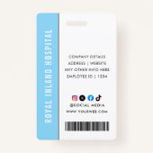 Customized Name and Photo |  ID Card Badge (Achterkant)